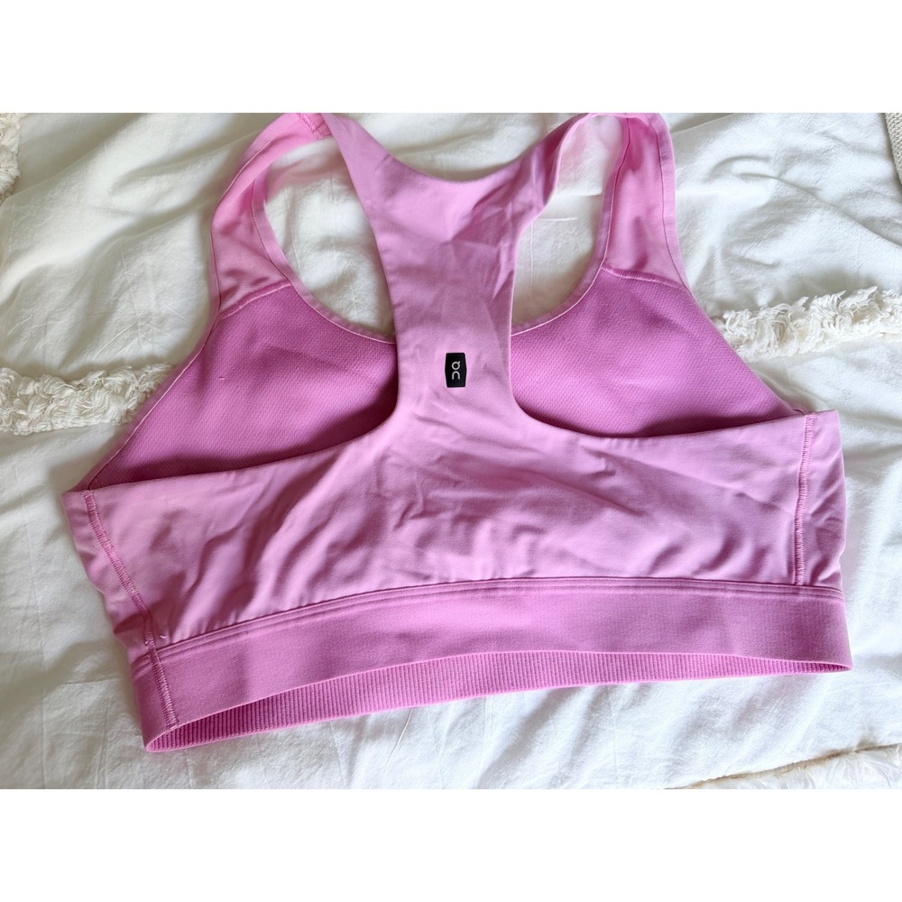 On Running Cora Active Bra Pink Low Impact Racerback  Women Size Medium - Picture 5 of 5